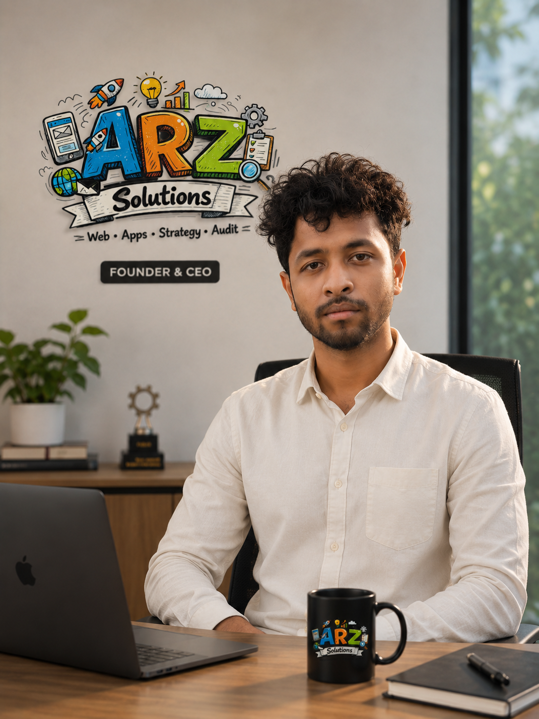 Zahid, Founder and CEO of ARZ Solutions, a web design agency in Guwahati, Assam